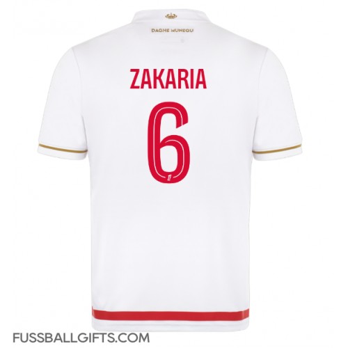 AS Monaco Denis Zakaria #6 Fußballbekleidung Heimtrikot 2025-26 Kurzarm AS Monaco Denis Zakaria #6 Fußballbekleidung Heimtrikot 2025-26 Kurzarm